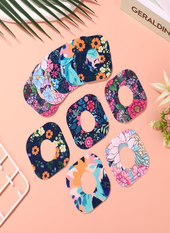 XIHIRCD 25pcs Sensor Covers for Dexcom G7, Waterproof Blood Sugar Monitor Patch Flower Pattern Adhesive Patches Sensor Sticker Accessories Compatible with Dexcom G7(Flower Styles) - Image 3